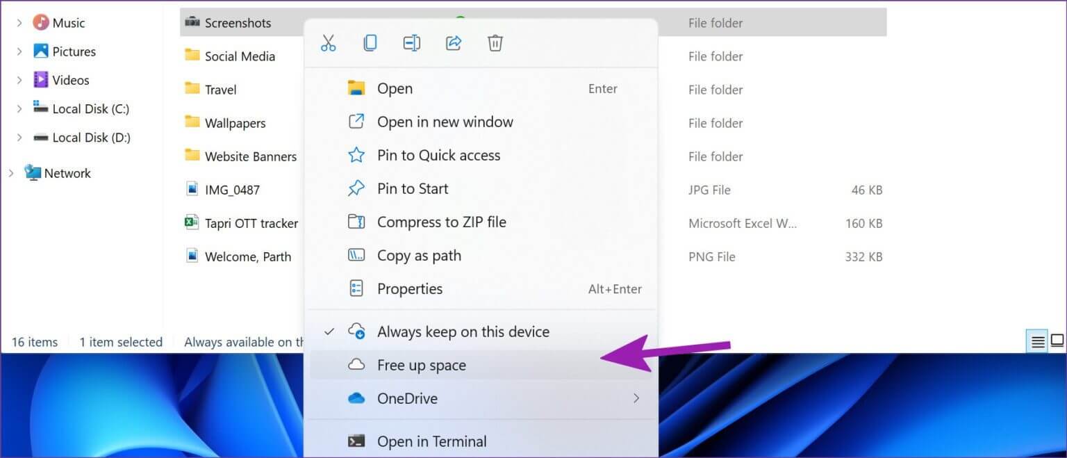 free-up-space-on-windows-11-1536x659-1-1536x659 طرق تغيير مكان حفظ لقطة الشاشة في Windows 11