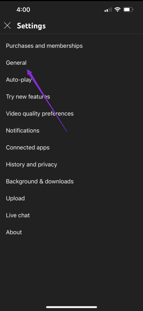 general-settings-youtube-app-iphone-473x1024-1 أهم 6 ميزات على YouTube يجب أن تجربها على Android و iPhone