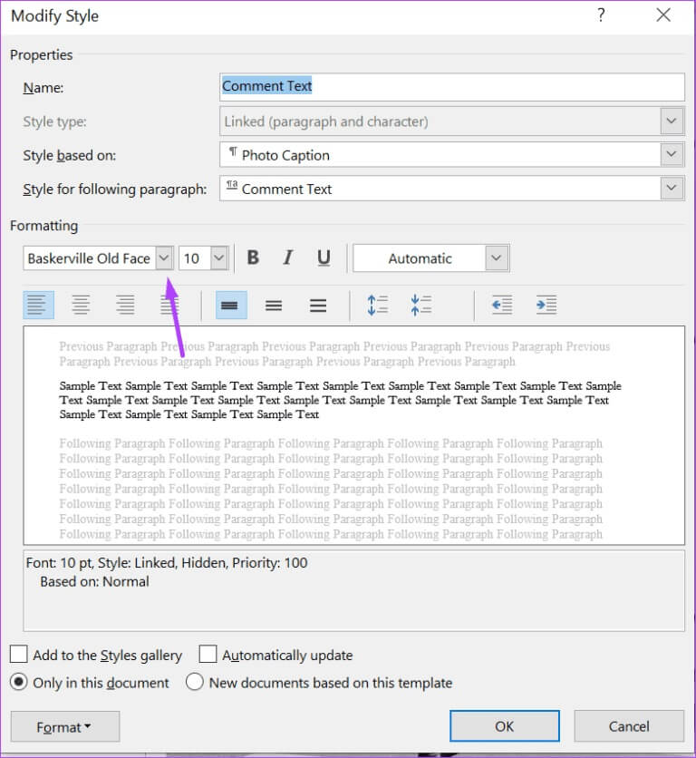 how-to-edit-the-font-when-tracking-changes-in-microsoft-word-step-10-768x836-1 كيفية تحرير الخط والتعليق عند تعقب التغييرات في Microsoft Word