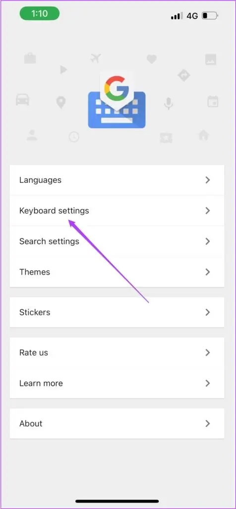 keyboard-settings-gboard-476x1024-1 كيفية إيقاف تشغيل الكتابة بالأحرف الكبيرة تلقائيًا في iPhone