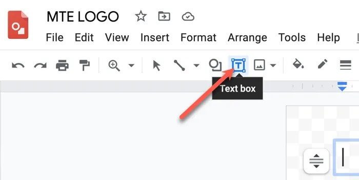 logo-text-box-google-drawings كيفية إنشاء شعار باستخدام Google Drawings
