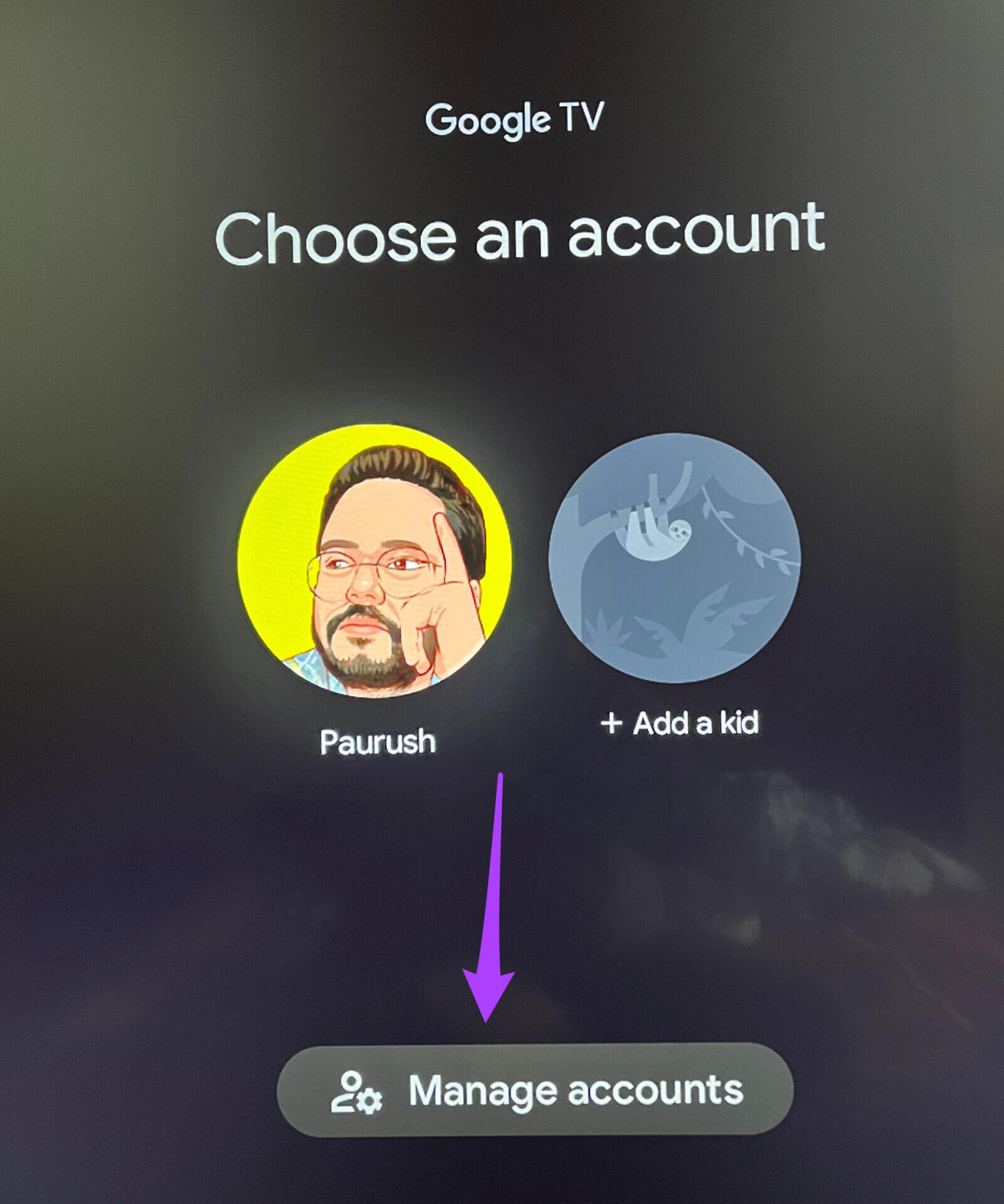 manage-accounts-google-tv-1601x1920 أفضل 5 نصائح وحيل لتلفزيون Android باستخدام واجهة Google TV