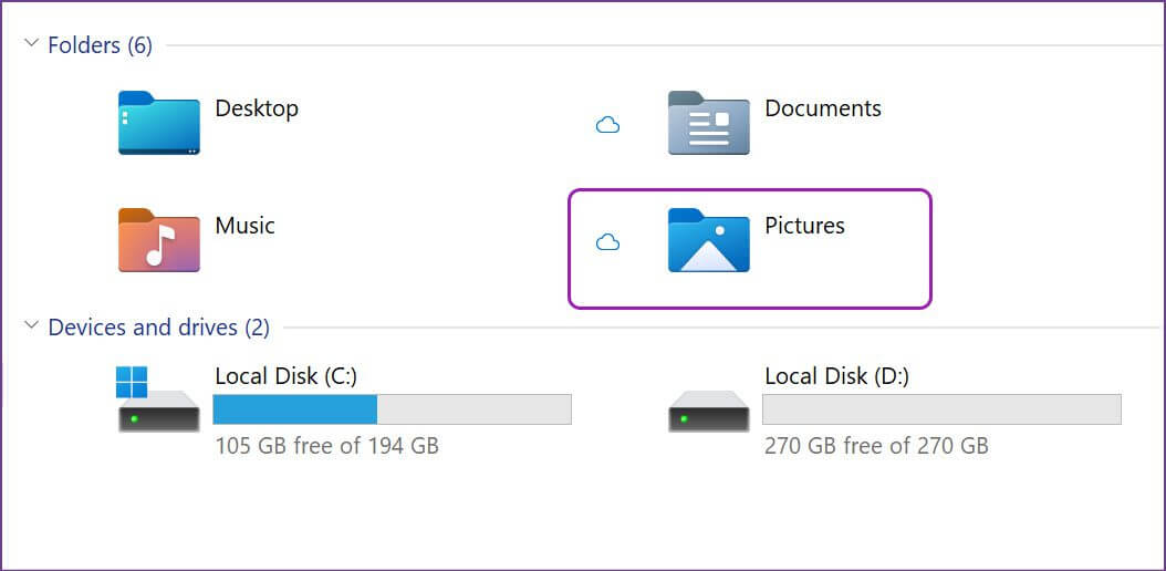 open-pictures-folder-1-1054x516 طرق تغيير مكان حفظ لقطة الشاشة في Windows 11