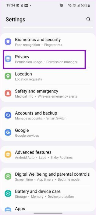 open-privacy-menu-fix-google-assistant-not-working-on-galaxy-phones-315x700 أفضل 9 طرق لإصلاح عدم عمل مساعد Google في هواتف Samsung Galaxy