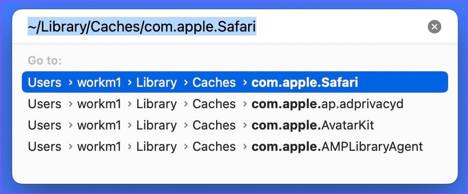 open-safari-cache أفضل 6 طرق لإصلاح استمرار تعطل Safari في Mac