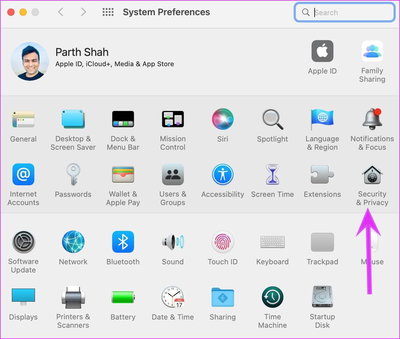 open-security-and-privacy-1316x1116 أفضل 8 طرق لحل مشكلة عدم عمل مشاركة شاشة FaceTime على جهاز Mac