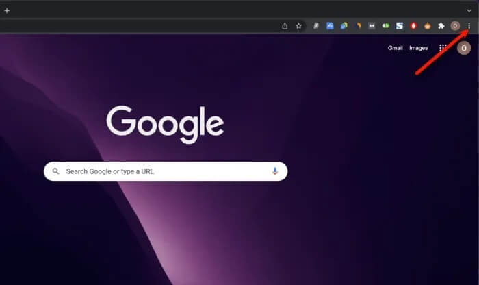 open-settings-menu-chrome كيفية النسخ واللصق في المواقع التي لا تسمح لك بذلك