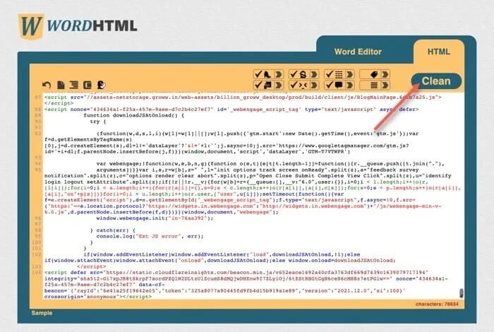 paste-on-wordhtml-and-clean-html كيفية النسخ واللصق في المواقع التي لا تسمح لك بذلك