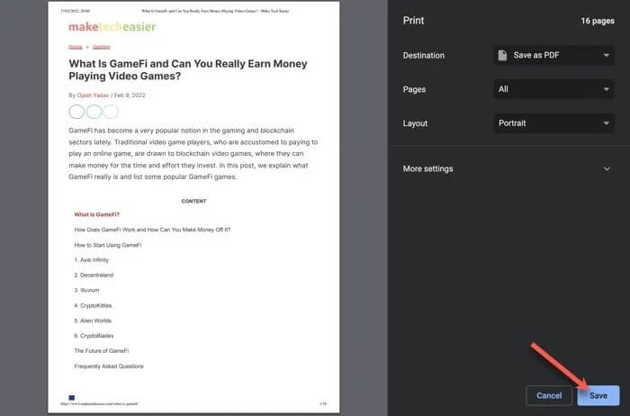 save-pdf-chrome كيفية النسخ واللصق في المواقع التي لا تسمح لك بذلك
