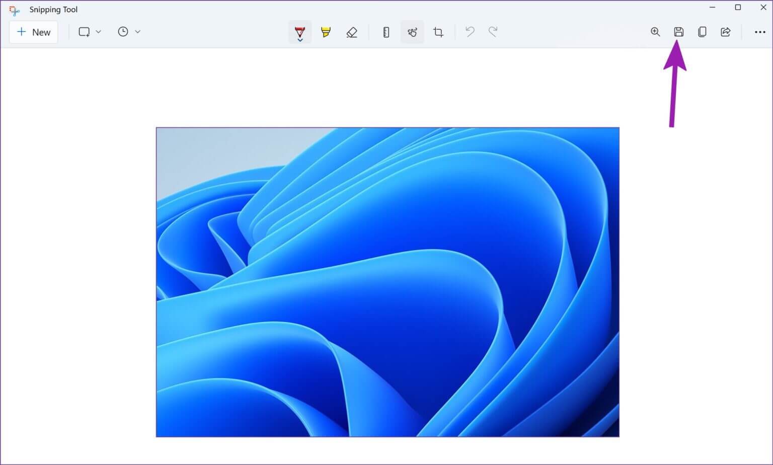 save-screenshots-via-snipping-tool-1536x924-1-1536x924 طرق تغيير مكان حفظ لقطة الشاشة في Windows 11