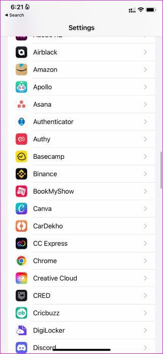 select-app أفضل 9 طرق لإصلاح عدم عمل الأدوات widgets أو لا يتم تحديثها على iPhone