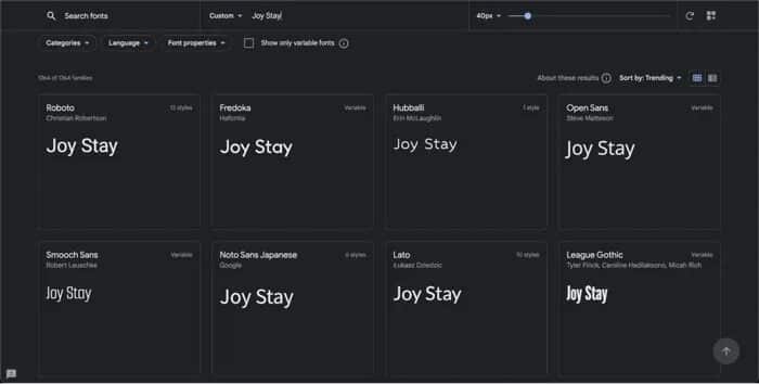 select-fonts-for-your-logo كيفية إنشاء شعار باستخدام Google Drawings