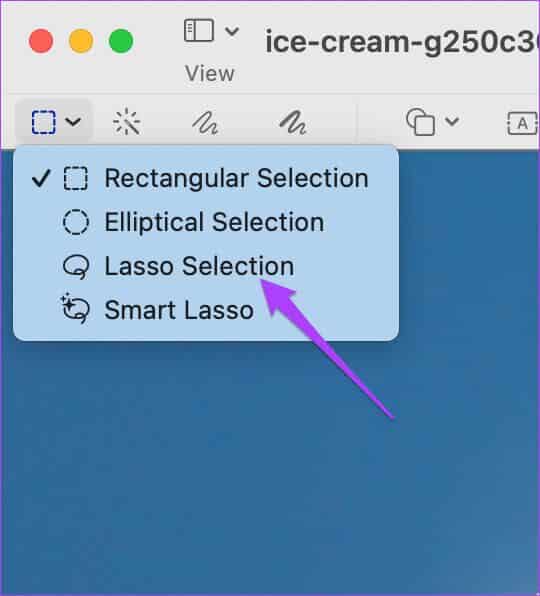 select-lasso-selection-preview-mac-540x596 كيفية إزالة خلفية الصورة على نظام Mac باستخدام Preview