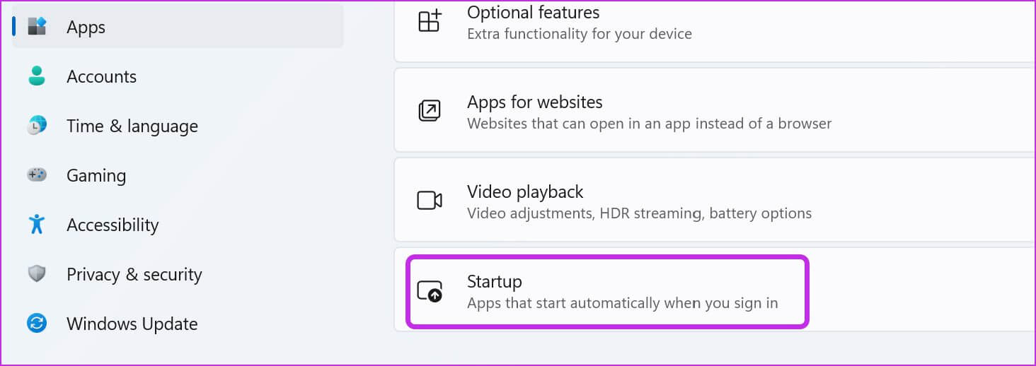 select-startup-icloud-sync-not-working-on-windows-11 أفضل 8 طرق لإصلاح عدم عمل مزامنة iCloud في Windows 11
