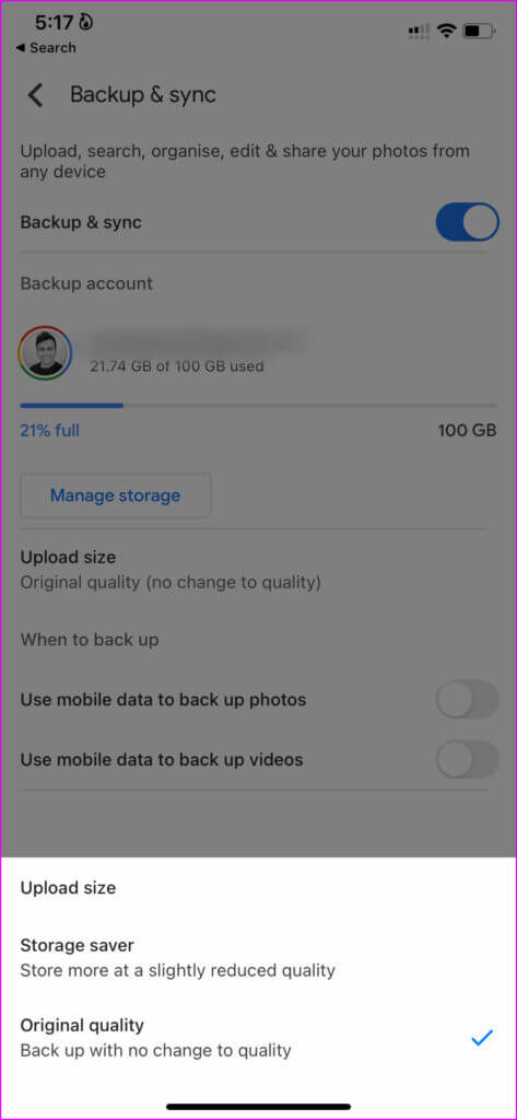 select-storage-saver-in-google-photos-473x1024-1-473x1024 كيفية مزامنة مكتبة صور Apple مع صور Google