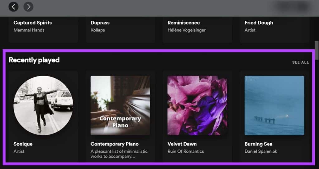spotify-history-pc-recents-view-app-1024x545-1 كيفية عرض ومسح سجل الاستماع الخاص بك على Spotify