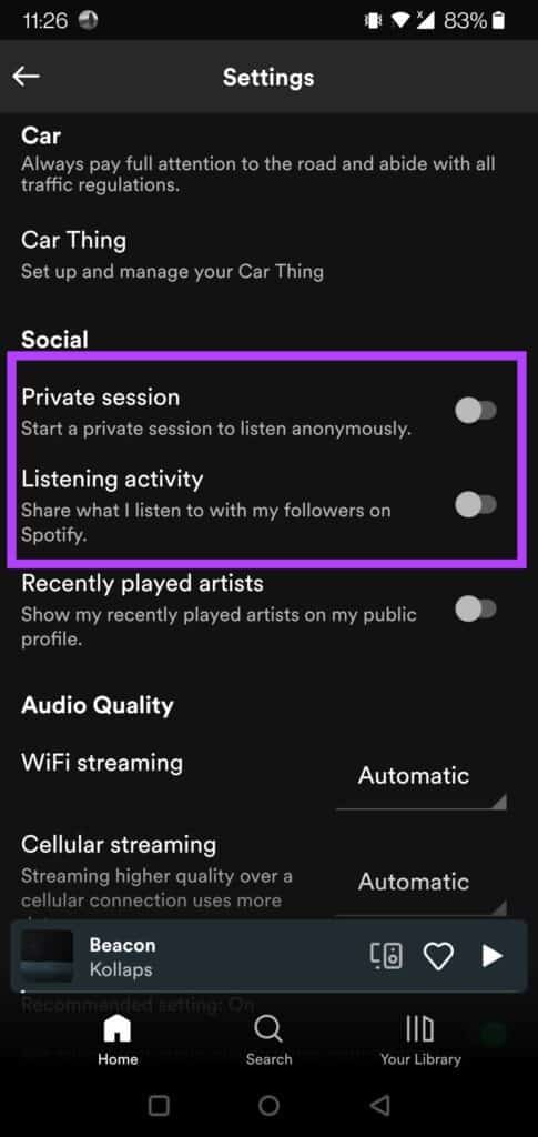 كيفية عرض ومسح سجل الاستماع الخاص بك على Spotify - %categories