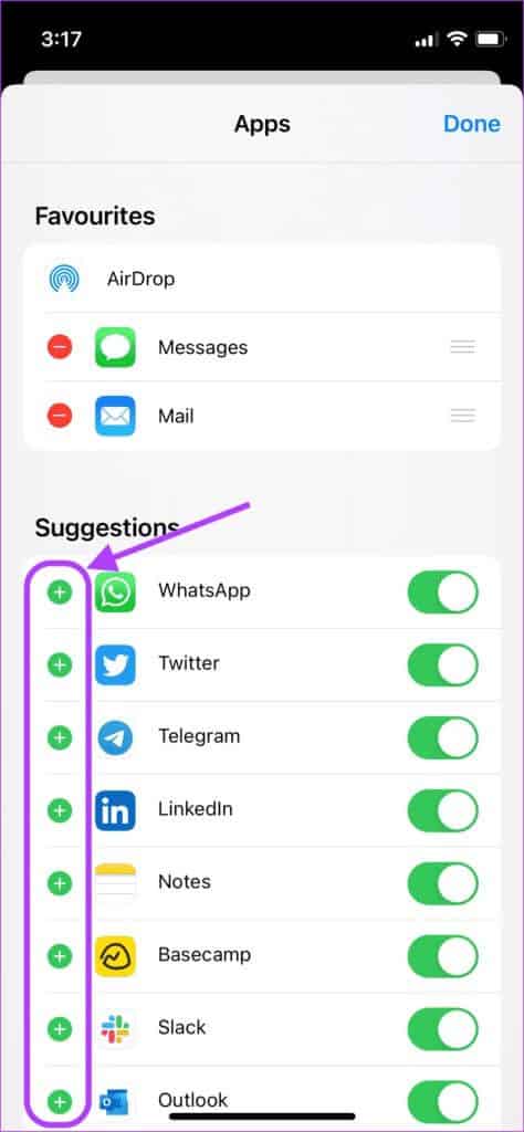 tap-on-the-plus-button-474x1024-1 كيفية تحرير ورقة المشاركة Share Sheet على iPhone