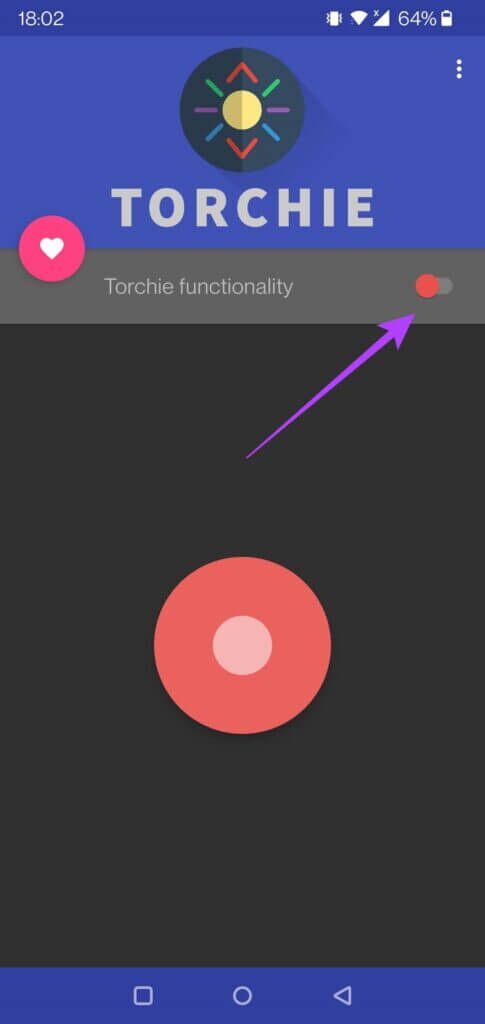 torchie-toggle-485x1024-1-485x1024 أفضل 4 طرق لتشغيل أو إيقاف تشغيل المصباح على Android