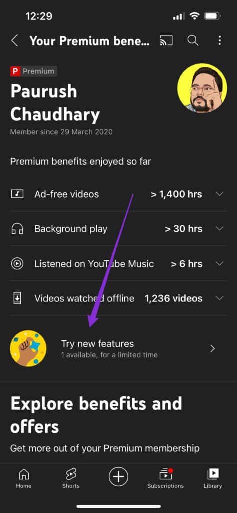 try-features-youtube-premium-iphone-473x1024-1 أهم 6 ميزات على YouTube يجب أن تجربها على Android و iPhone