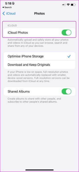 turn-off-icloud-photos-473x1024-1-323x700 كيفية مزامنة مكتبة صور Apple مع صور Google