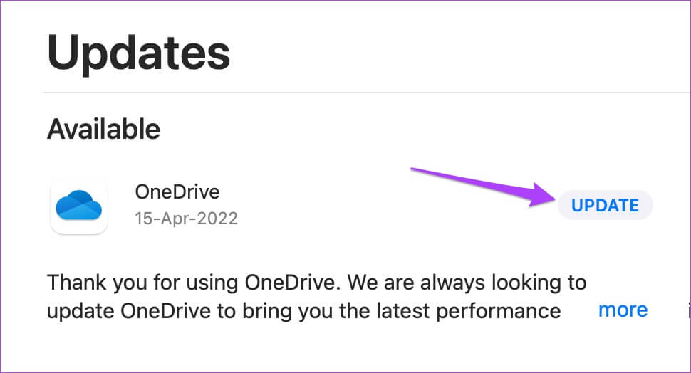 update-onedrive-on-mac-app-store-970x524 أفضل 6 طرق لإصلاح عدم تسجيل دخول Microsoft OneDrive على جهاز Mac