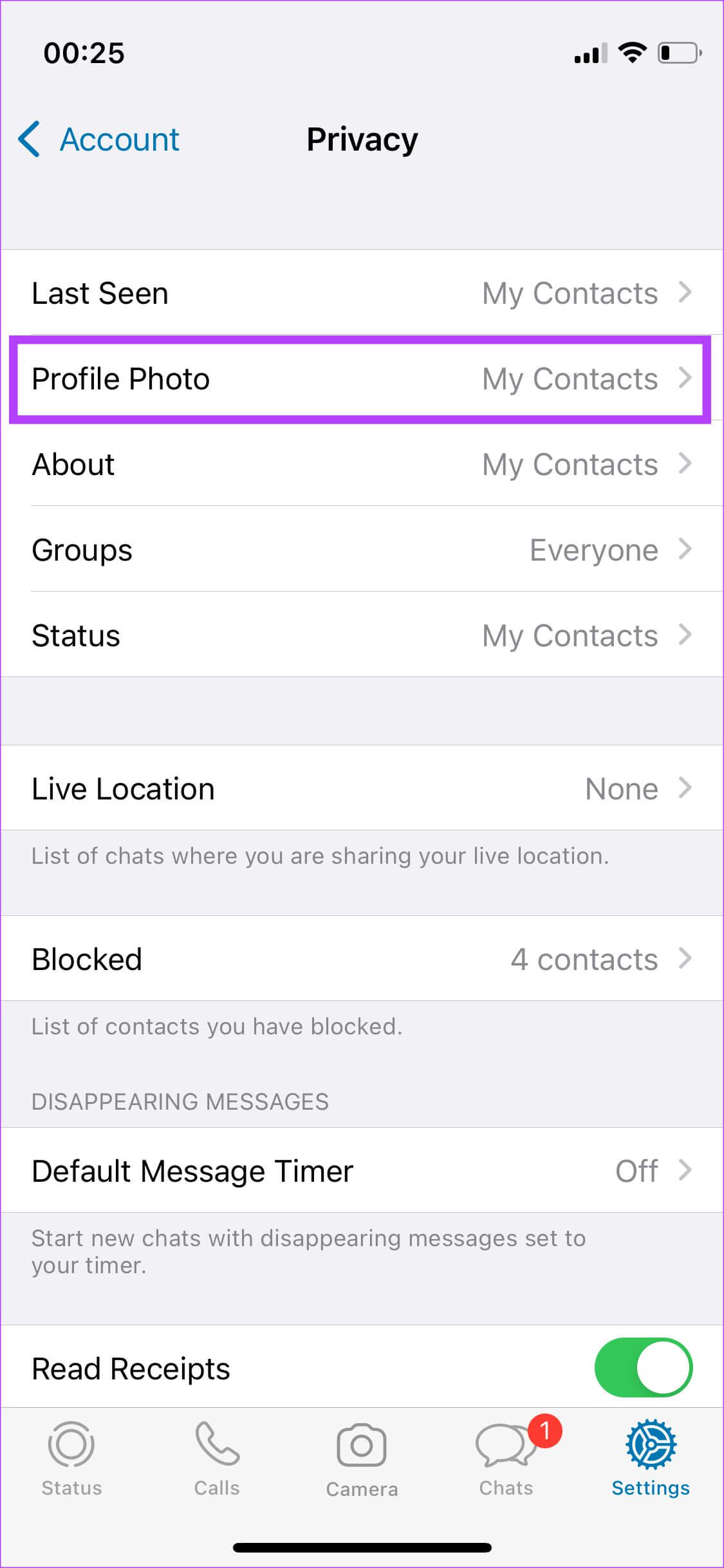 whatsapp-dp-ios-4-1-1125x2436 أفضل 6 طرق لإصلاح عدم ظهور صورة ملف تعريف WhatsApp