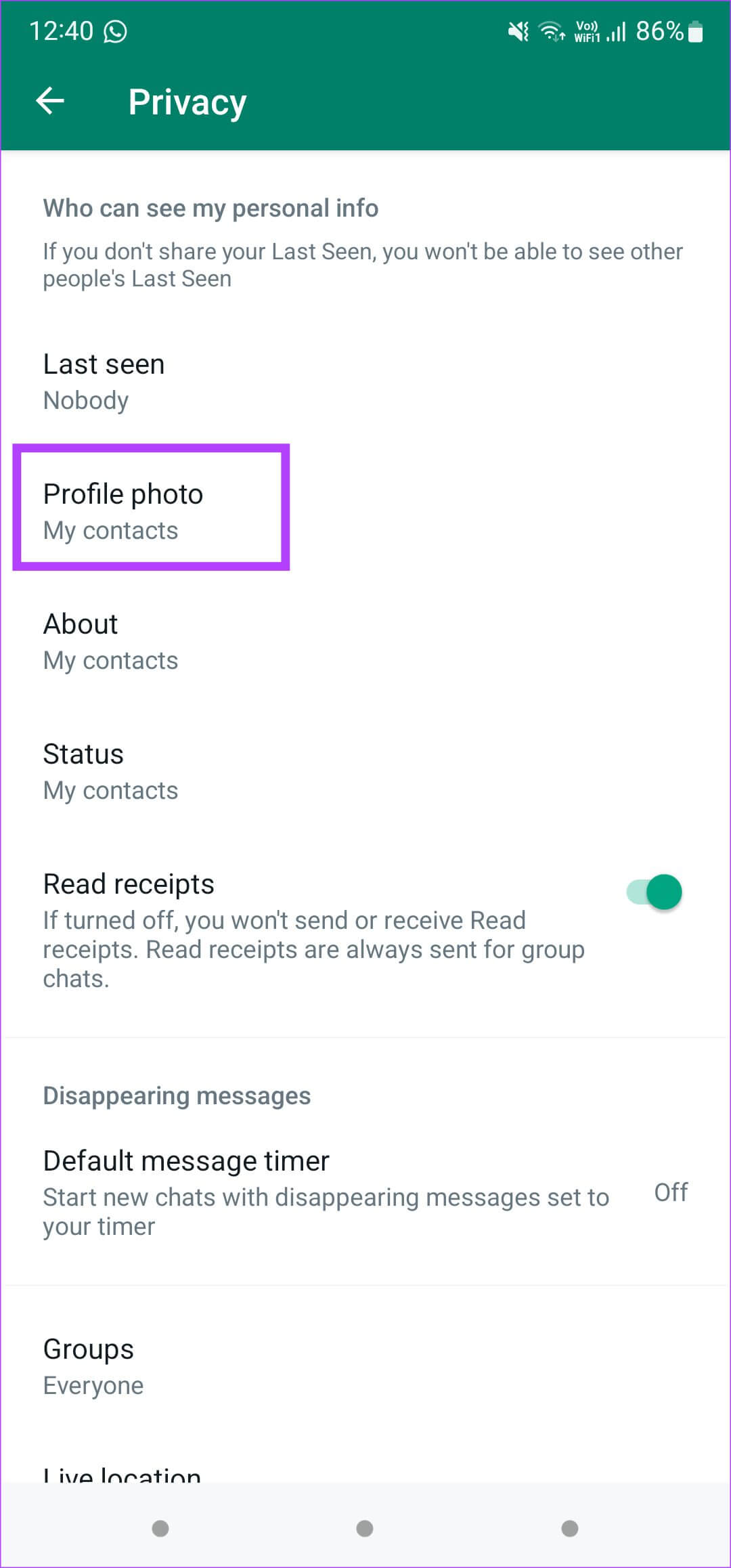 whatsapp-pp-16-1080x2316 أفضل 6 طرق لإصلاح عدم ظهور صورة ملف تعريف WhatsApp