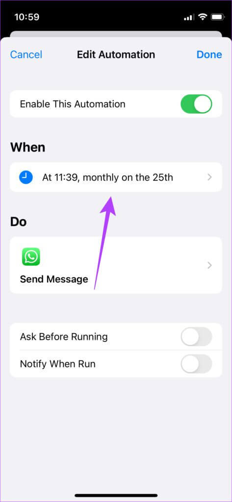 whatsapp-schedule-ios-23-473x1024-1 كيفية جدولة رسائل WhatsApp على iPhone
