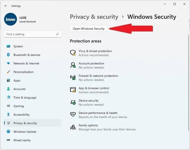 windows-security2 كيفية تمكين الحماية من برامج الفدية في Windows