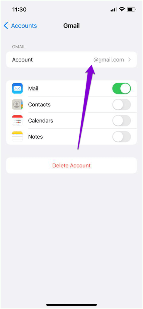 Account-Settings-on-iPhone-474x1024-1 أفضل 6 طرق لإصلاح خطأ "لا يمكن التحقق من هوية الخادم" على iPhone