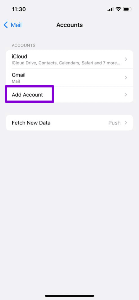 Add-Mail-Account-on-iPhone-474x1024-1 أفضل 6 طرق لإصلاح خطأ "لا يمكن التحقق من هوية الخادم" على iPhone