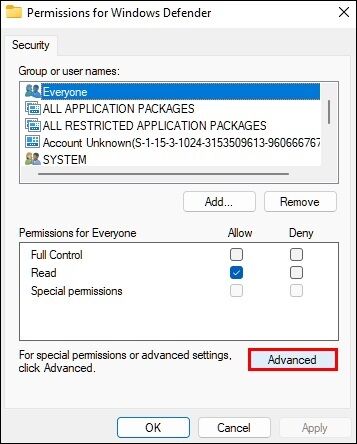 Advanced-1-357x444 كيفية تعطيل برنامج Windows Defender في Windows 11