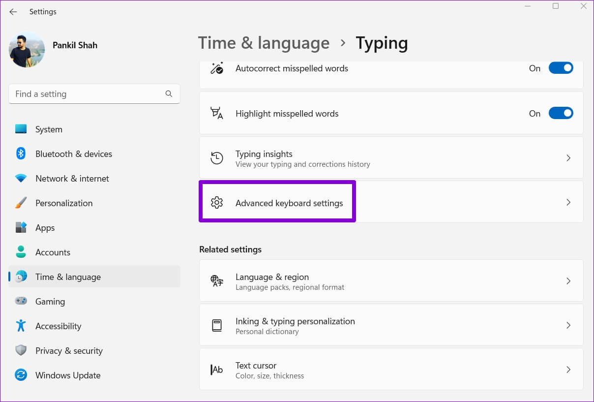 Advanced-Keyboard-Settings-on-Windows-11-1208x817 كيفية تغيير اللغة الافتراضية على Windows 11