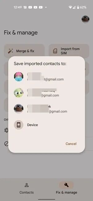 Android-Google-Contacts-Import-Save-300x650 كيفية نقل جهات الاتصال من هاتف إلى آخر