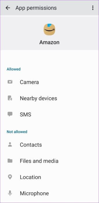 App-Permissions-for-Amazon-500x1024-1-342x700 كيفية تمكين وتعطيل وإدارة أذونات التطبيق على Android