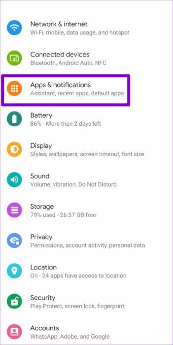 Apps-notifications-on-Android-513x1024-1-351x700 كيفية إخفاء إشعارات شاشة القفل على Android