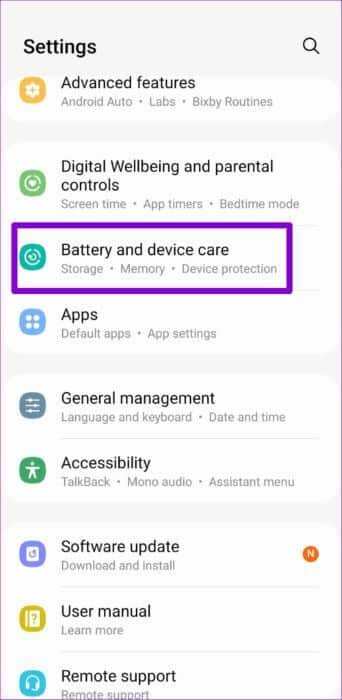 Battery-and-Device-Care-Settings-500x1024-1-342x700 أفضل 8 طرق لإصلاح تأخر الكاميرا على Android