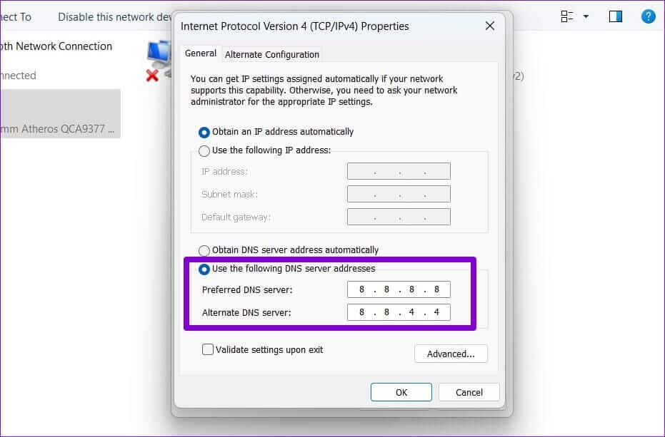 Change-DNS-from-Control-Panel-on-Windows-11-931x613 أفضل 3 طرق لتغيير خادم DNS على Windows 11