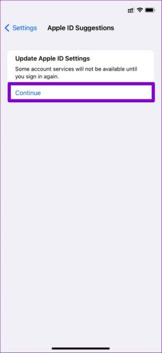 Continue-Updating-Apple-ID-Settings-471x1024-1-322x700 أفضل 6 طرق لإصلاح خطأ تحديث إعدادات معرف Apple على iPhone