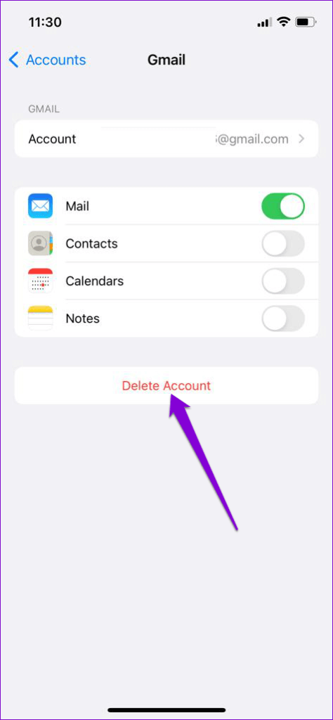 Delete-Mail-Account-474x1024-1 أفضل 6 طرق لإصلاح خطأ "لا يمكن التحقق من هوية الخادم" على iPhone