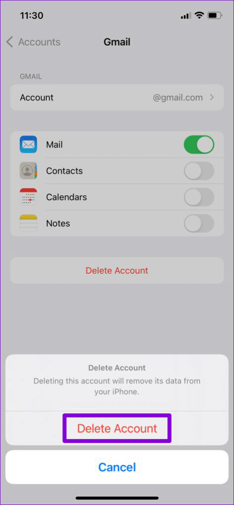 Delete-Mail-Account-From-iPhone-474x1024-1 أفضل 6 طرق لإصلاح خطأ "لا يمكن التحقق من هوية الخادم" على iPhone