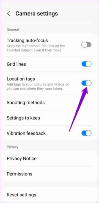 Disable-Location-Tags-in-Camera-App-500x1024-1-342x700 كيفية إزالة بيانات الموقع من الصور على Android و Windows