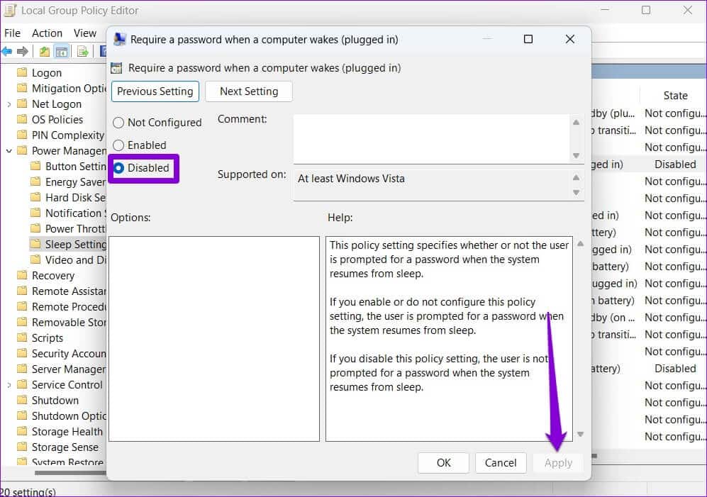 Disable-Login-After-Sleep-from-Group-Policy-997x701 أفضل 4 طرق لتعطيل شاشة تسجيل الدخول بعد السكون على Windows 11