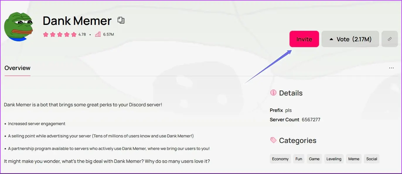 Discord-Desktop-Invite-Bot كيفية إضافة روبوت إلى خادم Discord