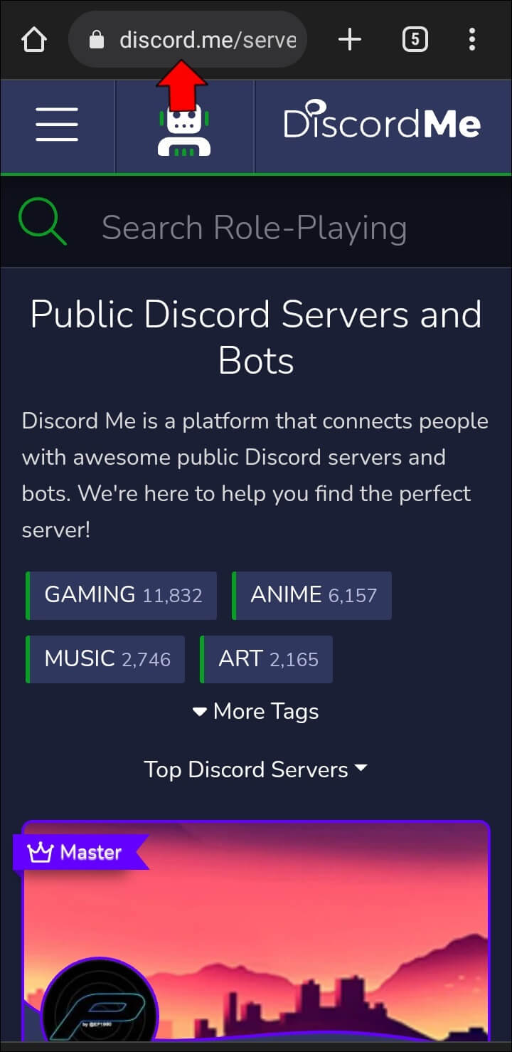 Discord-Meandriod-1-720x1478 كيفية البحث عن خوادم Discord على جهاز كمبيوتر أو جهاز محمول