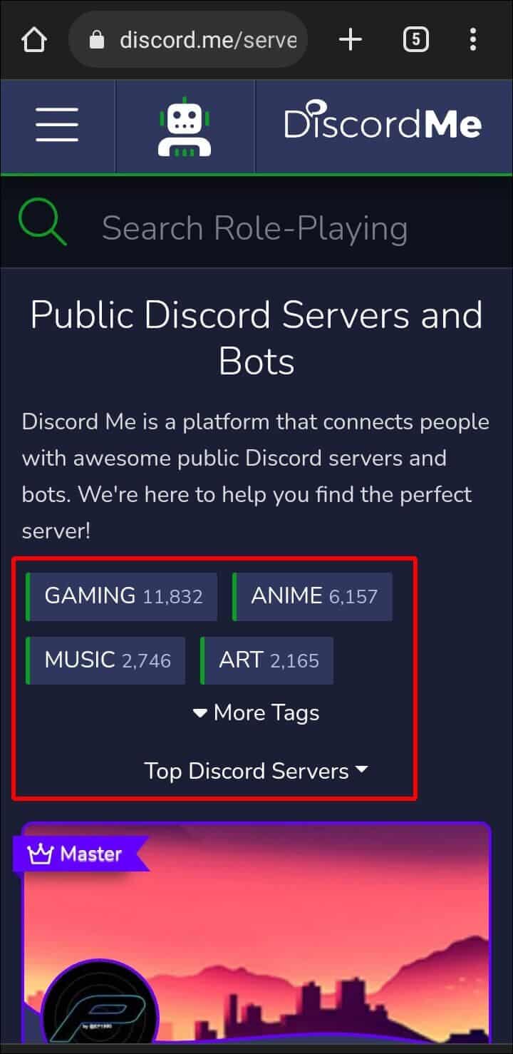 كيفية البحث عن خوادم Discord على جهاز كمبيوتر أو جهاز محمول - %categories