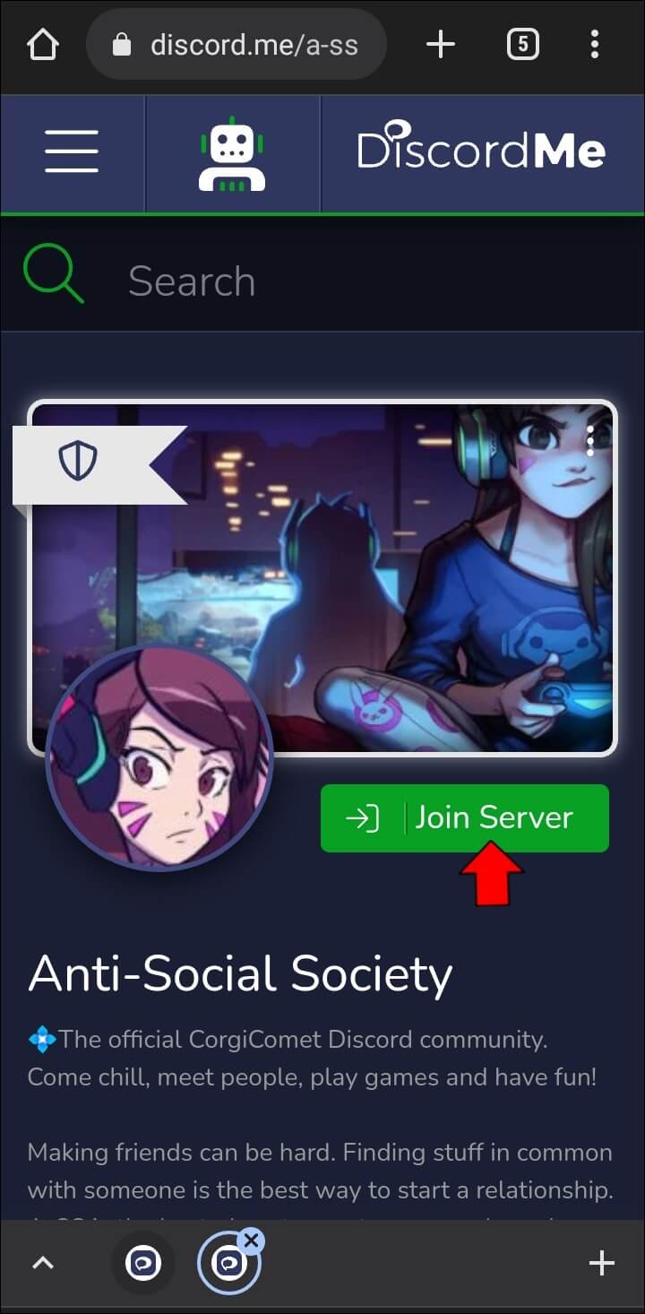 Discord-Meandriod-4-720x1466 كيفية البحث عن خوادم Discord على جهاز كمبيوتر أو جهاز محمول