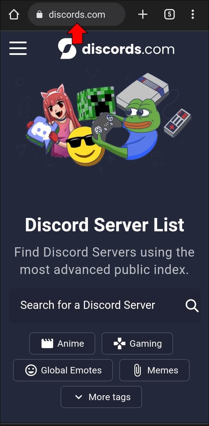 DiscordServersandriod-1-720x1466 كيفية البحث عن خوادم Discord على جهاز كمبيوتر أو جهاز محمول