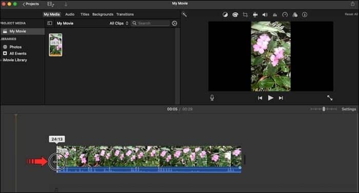 Drag-the-Edge-700x378 كيفية قص مقاطع الفيديو في IMovie